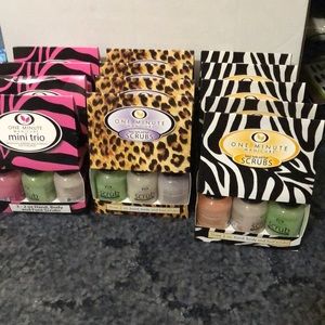 One Minute Manicure Scrubs and Mini Trio 13 NIP